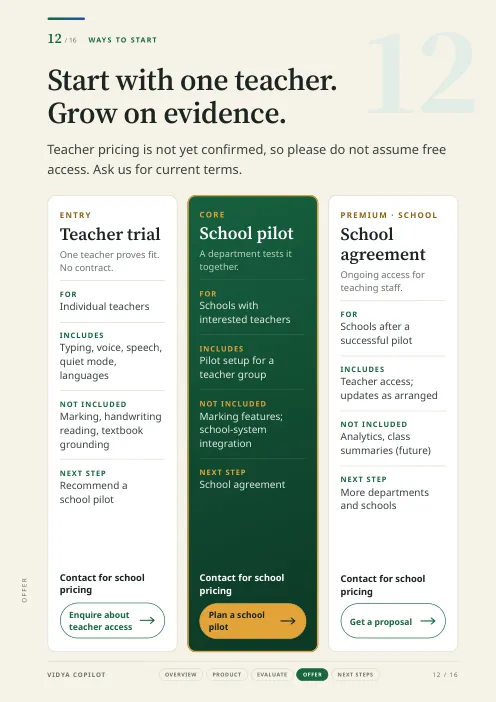 Brochure page 12: Ways to start